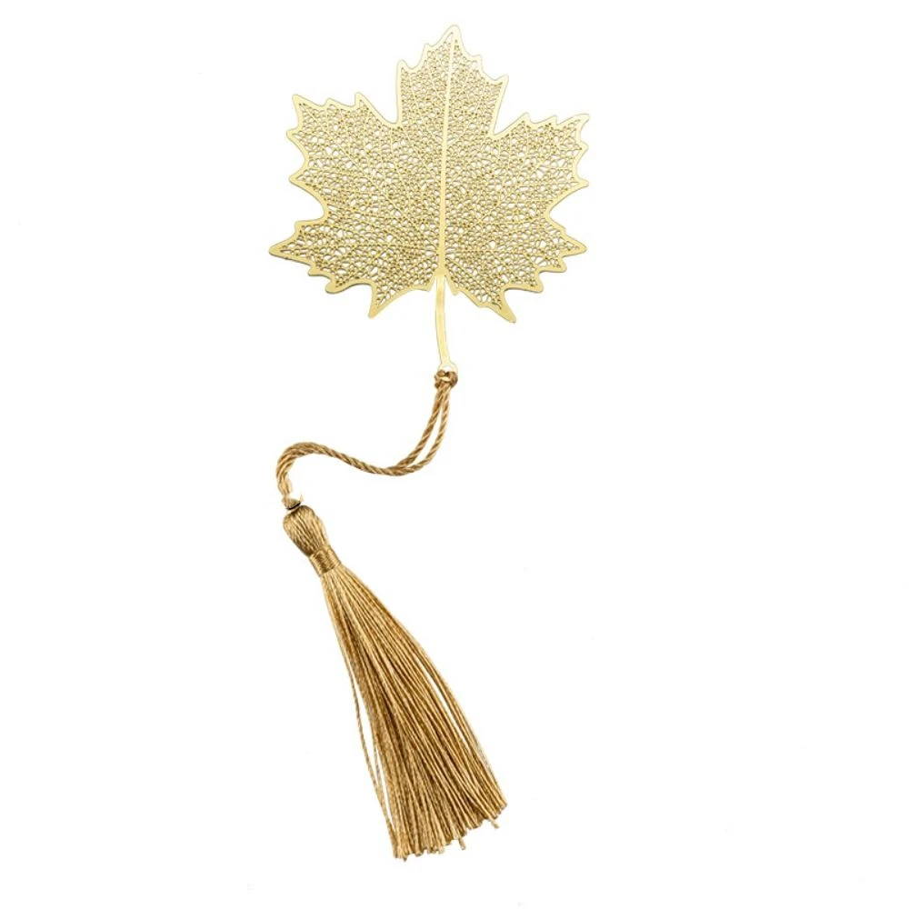 

Tassels Hollowed Out Bookmark Lotus Flower Leaf Vein Metal Bookmark Book Accessory Book Page Marker Book Clip