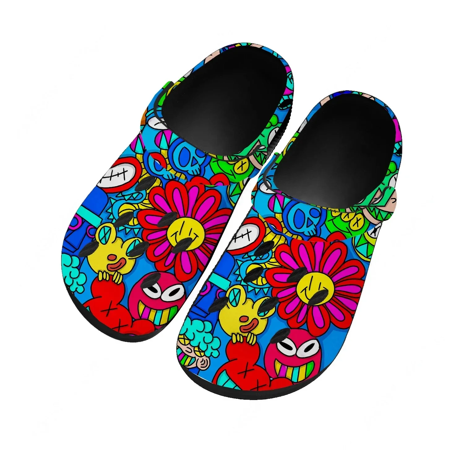 Graffiti Monsters Street Art Water Shoes Mens Womens High Quality Home Garden Clogs Custom Sandals Beach Breathable Hole Slipper