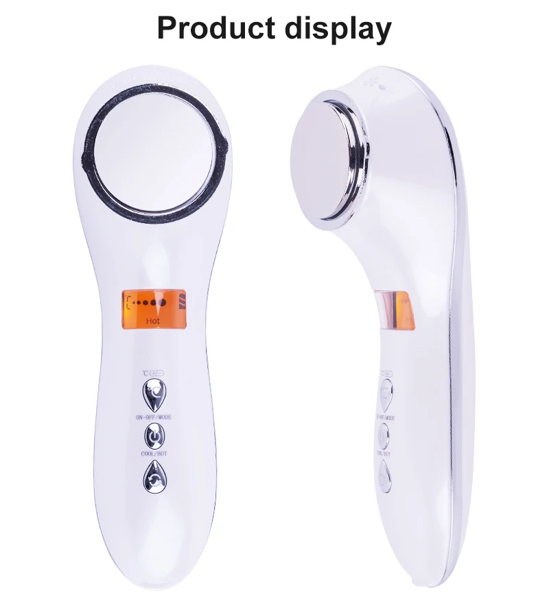 เครื่องดูแลผิวแบบร้อนและเย็น กระตุ้นผิวโดยตรง ระบบสั่นสะเทือนอัลตราโซนิกแบบร้อนเย็นสลับกัน ใช้งานง่าย บำรุงผิวให้แข็งแรง
