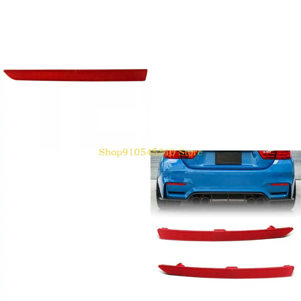 U2JA Aftermarket Rear Bumper Lens Piece 63147848583 63147848584 for F80 F82 F83, Red Rear Lens, Trim Restore Use, Plastic