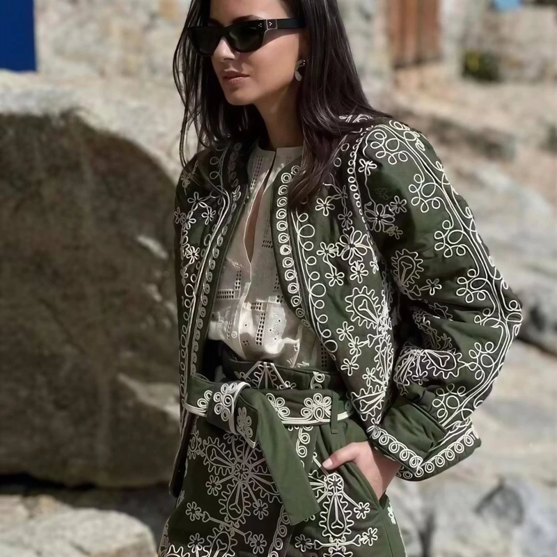 Parkas Womens Woman Winter Panelled Adjustable High-Street Overcoat Buttoned Softshell Downcotton-Padded Shiny Stand-Collar 2025