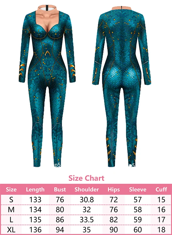 Cos Mera Cosplay Costume Outfits Fantasy Jumpsuit Accessories For Adult Female Girls Roleplay Fantasia Halloween Carnival Suit