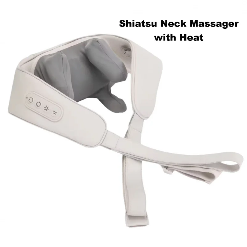 Leg Kneading Massager Neck Massager Cordless Shiatsu Neck Massager with Heat for Pain Relief Deep Tissue