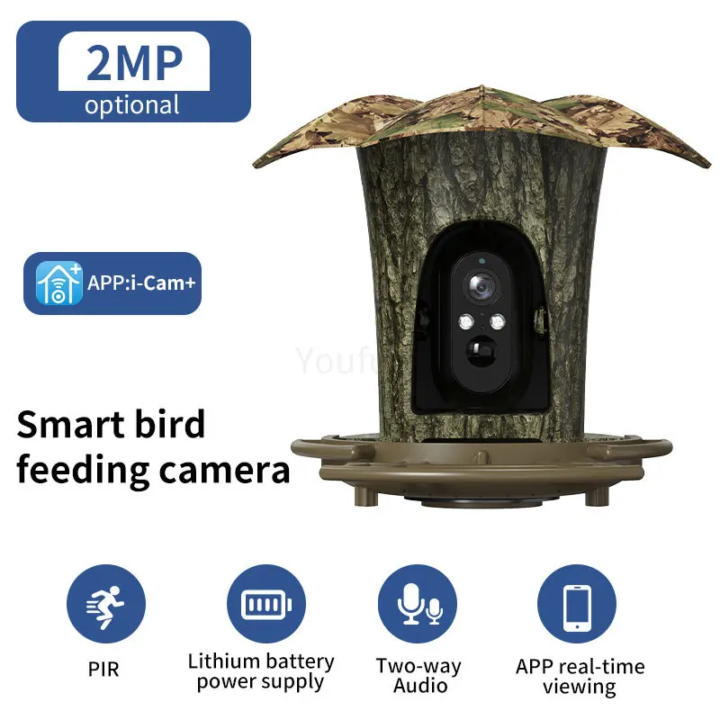 

8d, WiFi/4G SIM Bird Feeder Outdoor with Camera Bird Detection Night Vision Cambird House Hummingbirds Feeder Bird Accessories