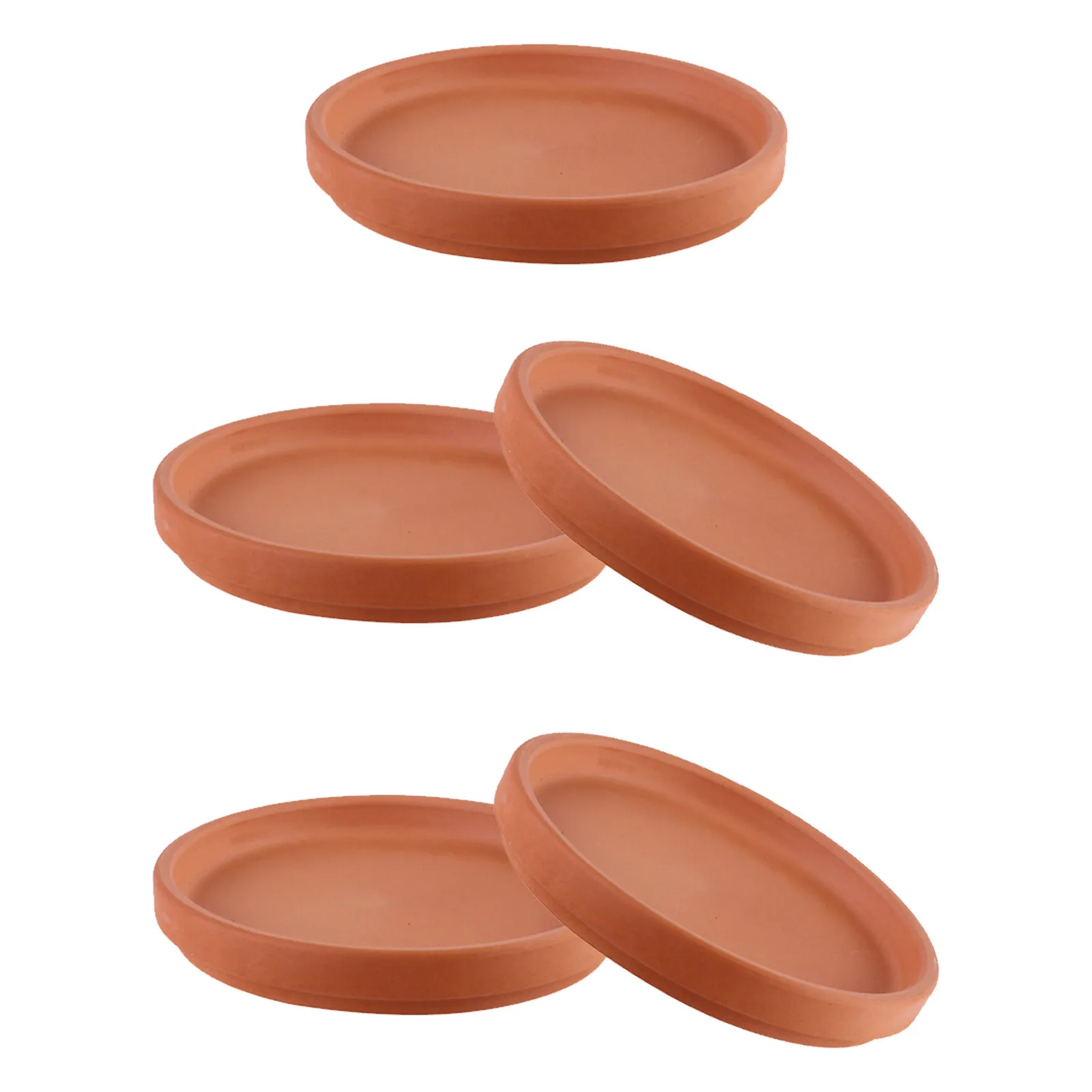

5Pcs Plant Saucer Set Heavy Duty Flowerpot Plate for Potted Plants Design Easy Clean Garden Decor Accessories