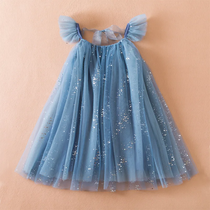 Wings Baby Girls Dress Fashion Embroidery Summer Little Princess Dresses Kids Birthday Party Gift Toddler Girl Clothes