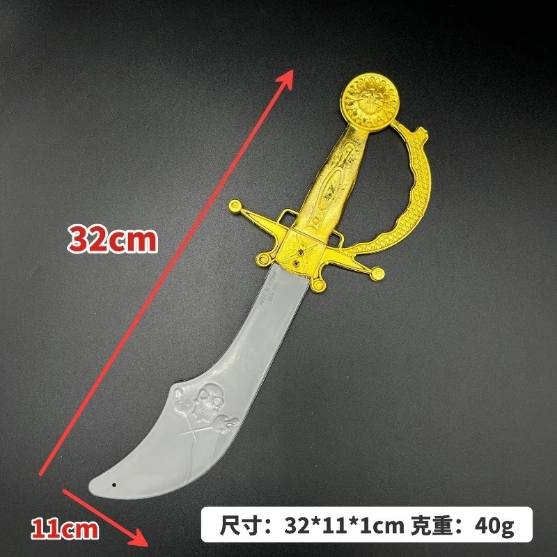 Cuchillo pirata de 32cm/12,6 pulgadas, modelo de Anime, accesorios de plástico, periféricos de Cosplay, juguete para exteriores de Halloween, adornos coleccionables, manualidades, regalo