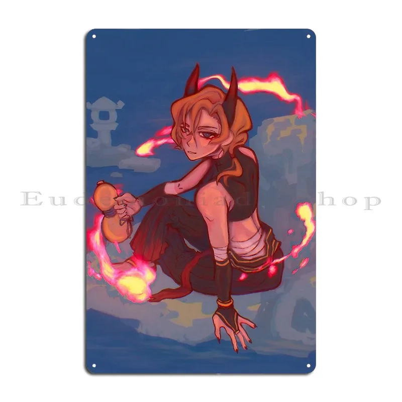 Chuuya Nakahara Metal Plaque Poster Bar Cinema Wall Decor Garage Personalized Tin Sign Poster