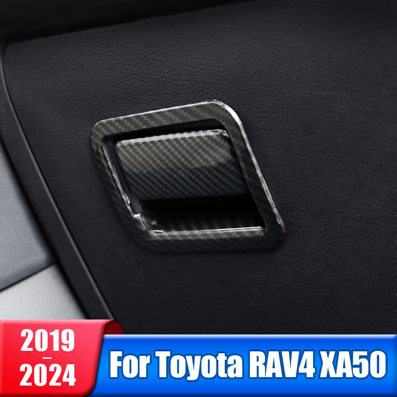 

Car Co-pilot Storage Box Handle Bowl Trim Cover For Toyota RAV4 XA50 2019 2020 2021 2022 2023 2024 RAV 4 Hybrid Accessories