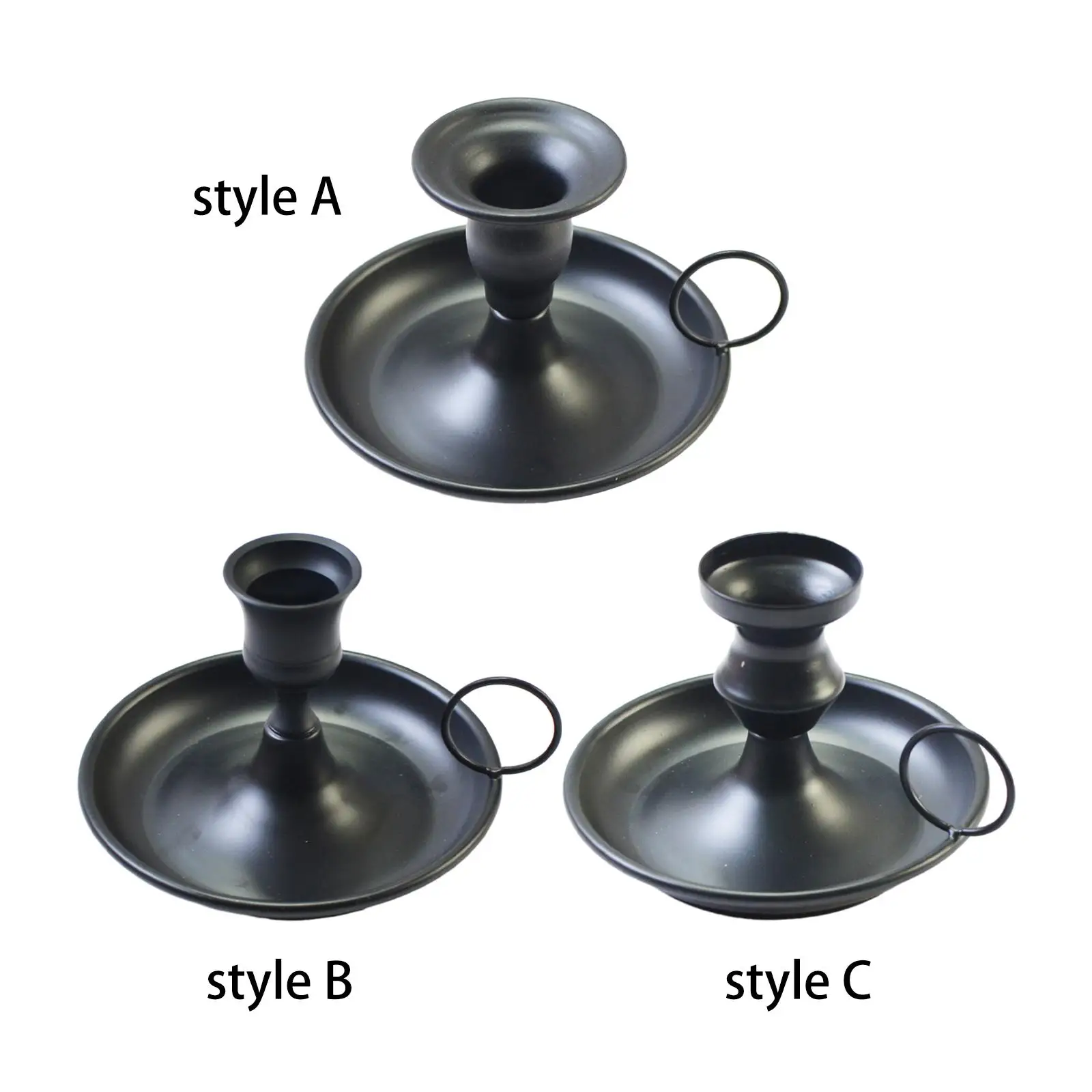 Taper Metal Candle Holder Decorative Candlestick Holder Metal Creative Decorative Candles Candlestick for Desktop Fireplace