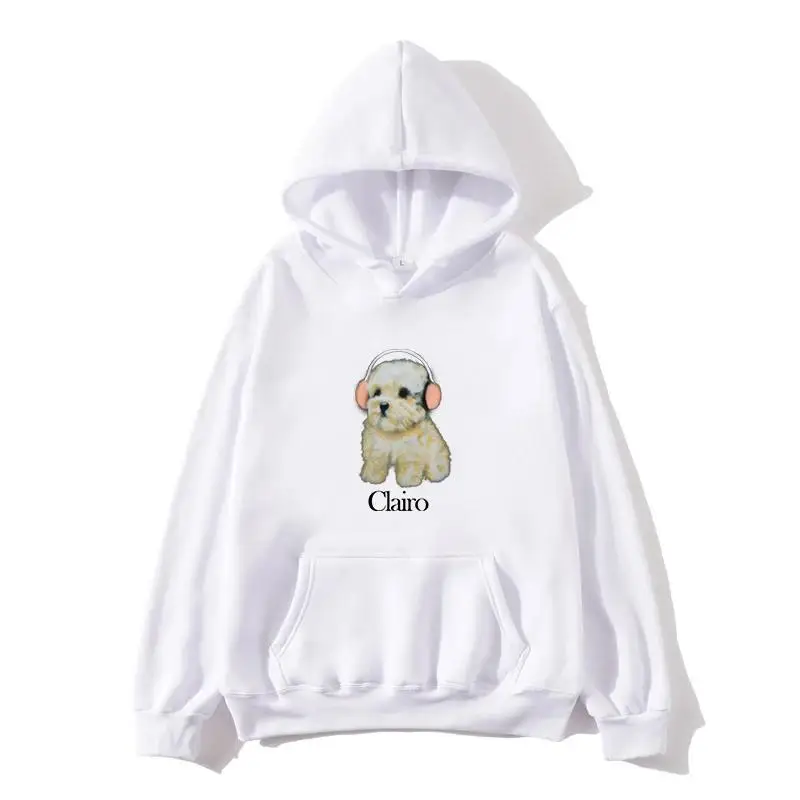 Clairo - Men's and Women's Top Hooded Sweatshirts Fun Dog Pattern Clothes New Harajuku Fashion Hoodies Autumn/Winter