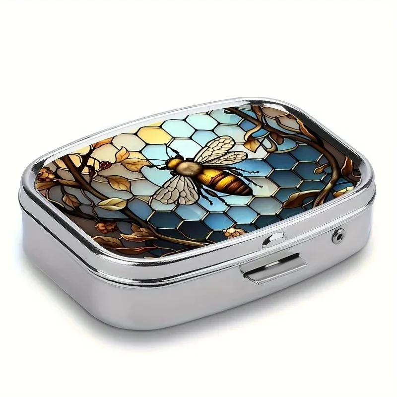 Travel Cases Lovely Colored Medicine Metal Jewelry Organizers Household Holder Iron Cabinet Small Pill Container