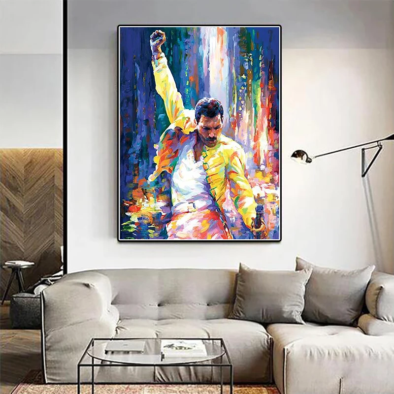 Freddie Spott Diamant Malerei Königin Band kleben Diamant Stickerei britischen Rock Sänger handgemachte DIY Mosaik Home Decoration