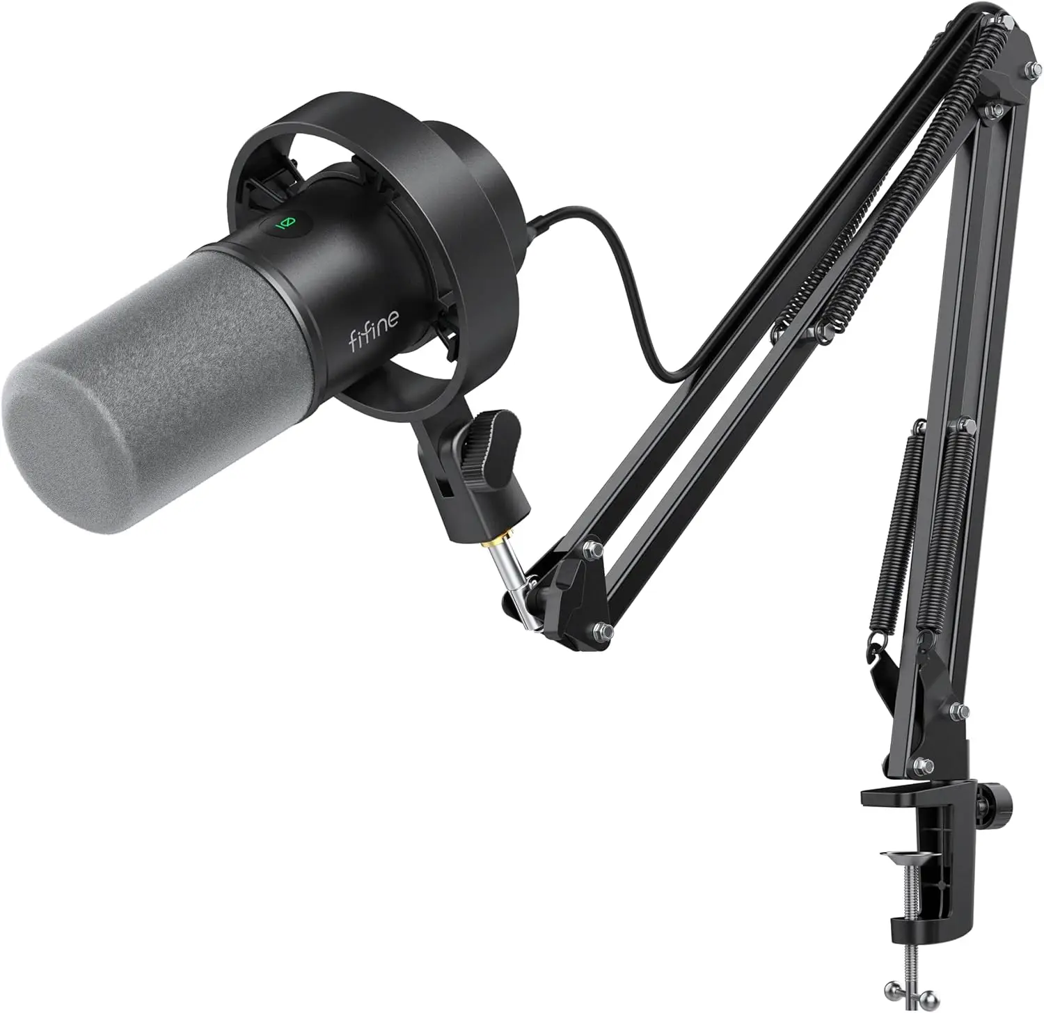 

USB/XLR Dynamic Microphone Kit with Boom Arm, Mute Button & Headphone Jack for Gaming, Streaming, Voice-Over & Music Recording