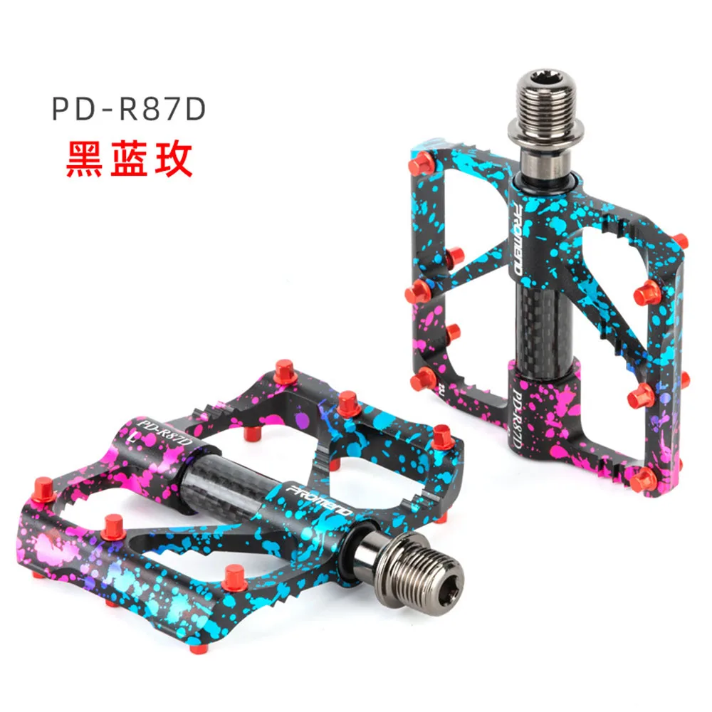 

Mountain Bike Pedal with Ultra Light Camouflage Anti Slip Nail Sanpei Lin Aluminum Alloy Carbon Tube Bike Pedals