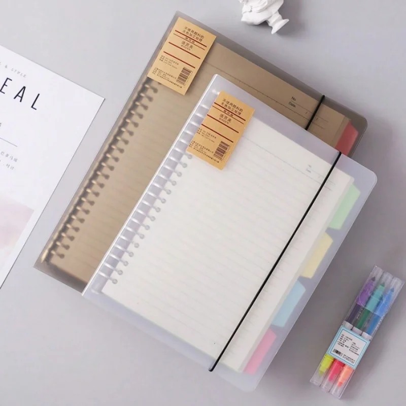 1PiecesA5Lose-blatt Notebook Augenschutz Einfache Stil Notebook Austauschbare Papier Übung Notebook Leere Notebook