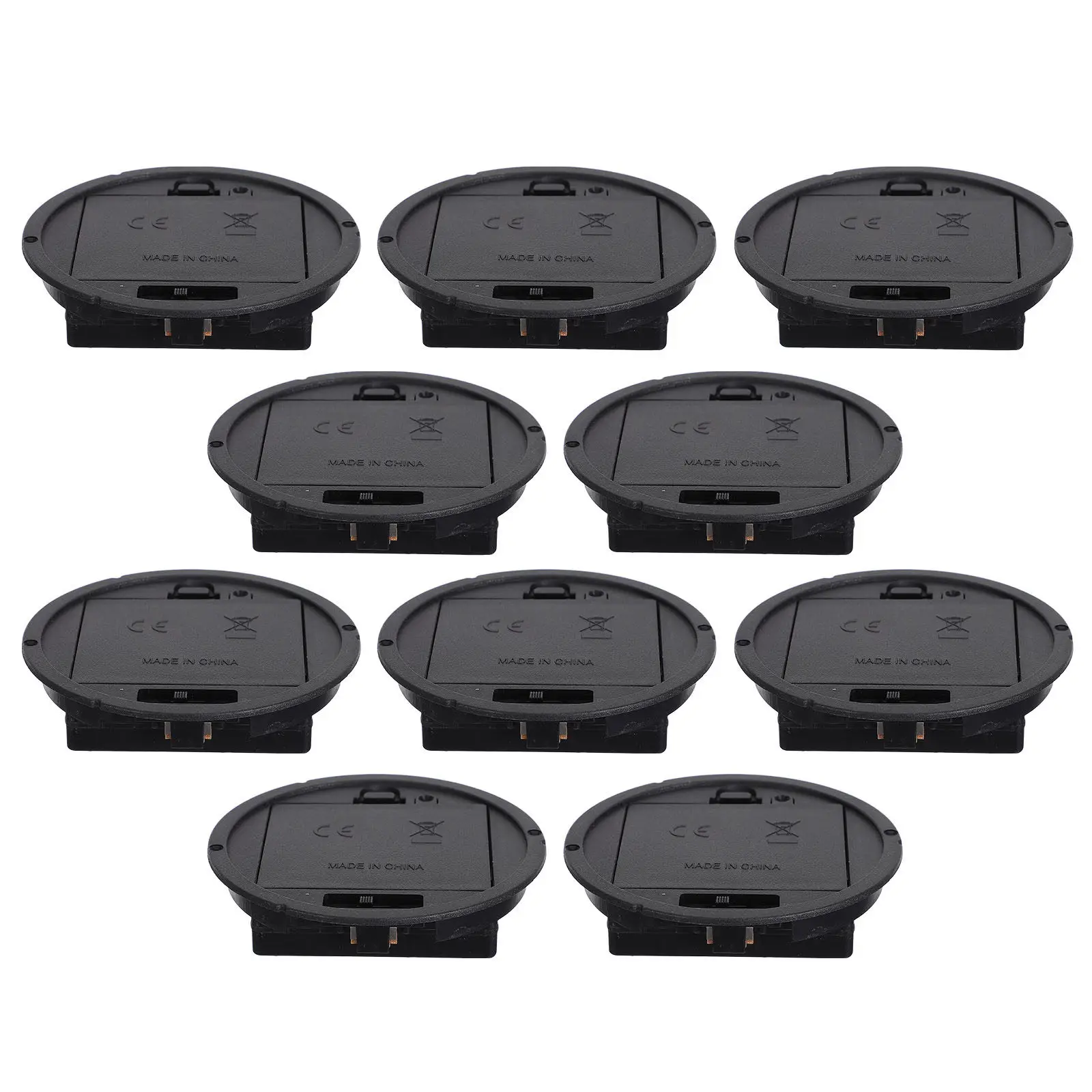 10Pcs Battery Box Cover 3-Slot Battery Holder on Off Button for LED Lights DIY Crafts Holiday Decorations Organizer Storage