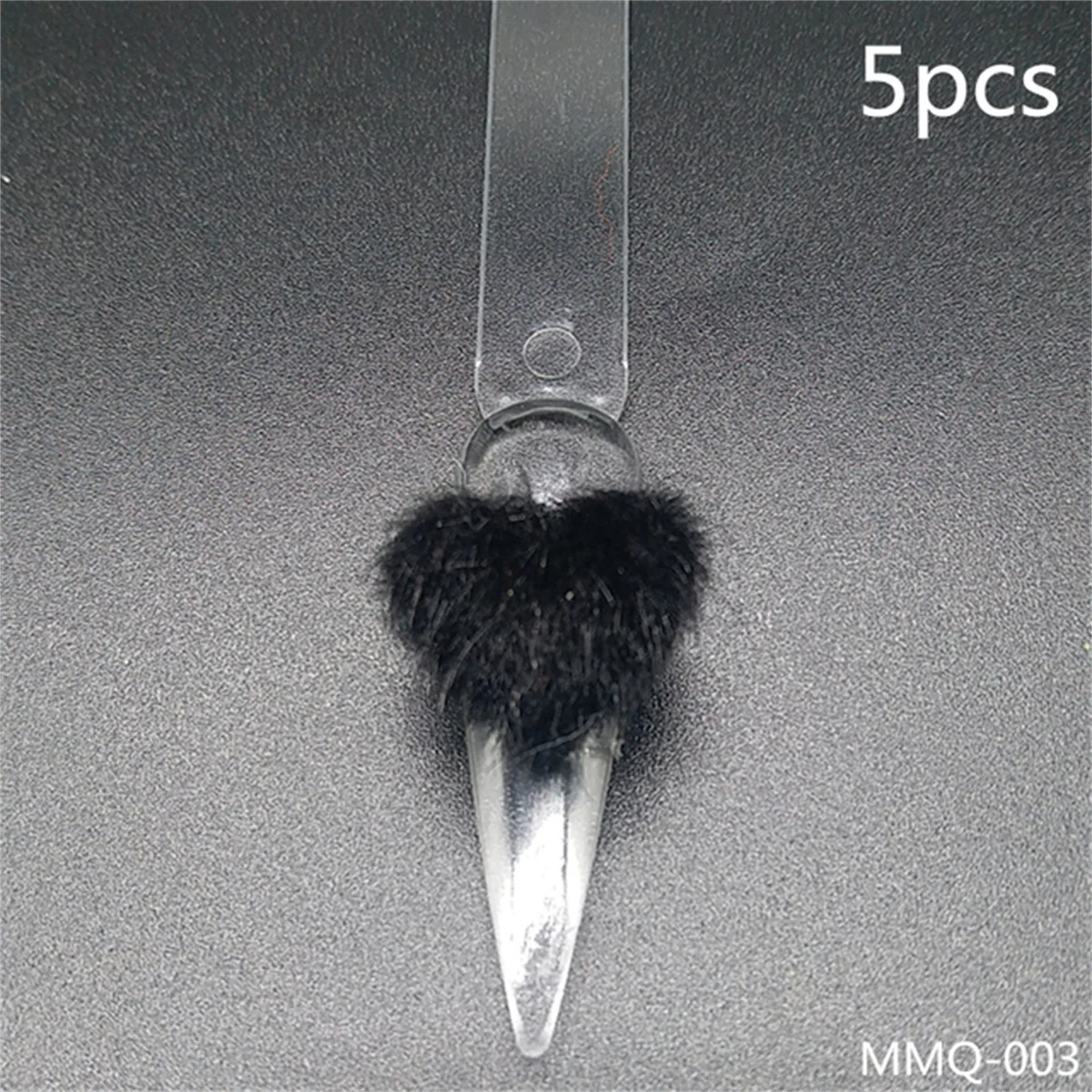 5pcs Kawaii Pompom Heart Nail Art Charms Pink Red Black White Love Nail Rhinestones Decorations DIY Kawaii Flatback Accessories