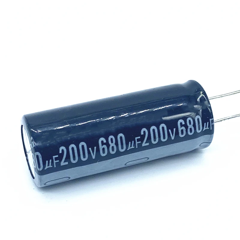 4pcs/lot Aluminum Electrolytic Capacitor 680uf 200v 680uf  Size 18*50  200v680uf 20%