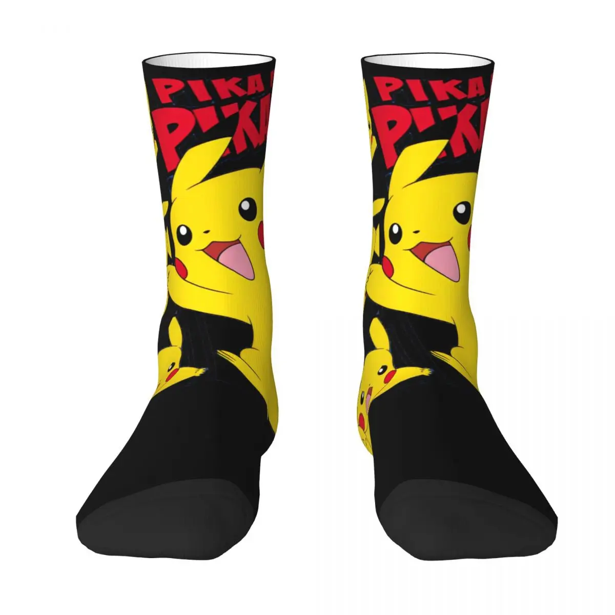 Adults Men Socks Pokemon MINISO Stockings Autumn Leisure Soft Socks Printed Running Sports Anti Skid Socks