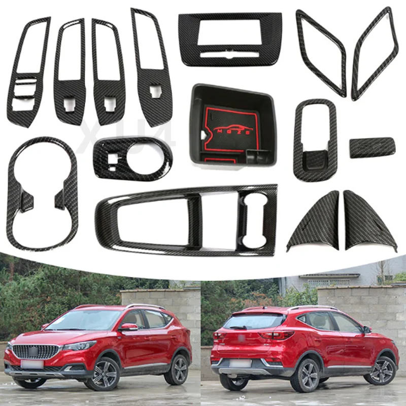 

for MG ZS MGZS EV 2024 2023 2018~2022 Car Modified Trim Panel Car Armrest Cover Center Control Panel Interior Car Accessories