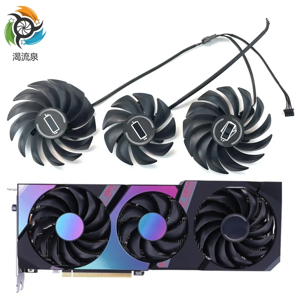 

New Graphics card cooling fan DC12V 4Pin RTX3070 RTX3080 for COLORFUL GeForce RTX 3070 3080 3060Ti iGame Ultra