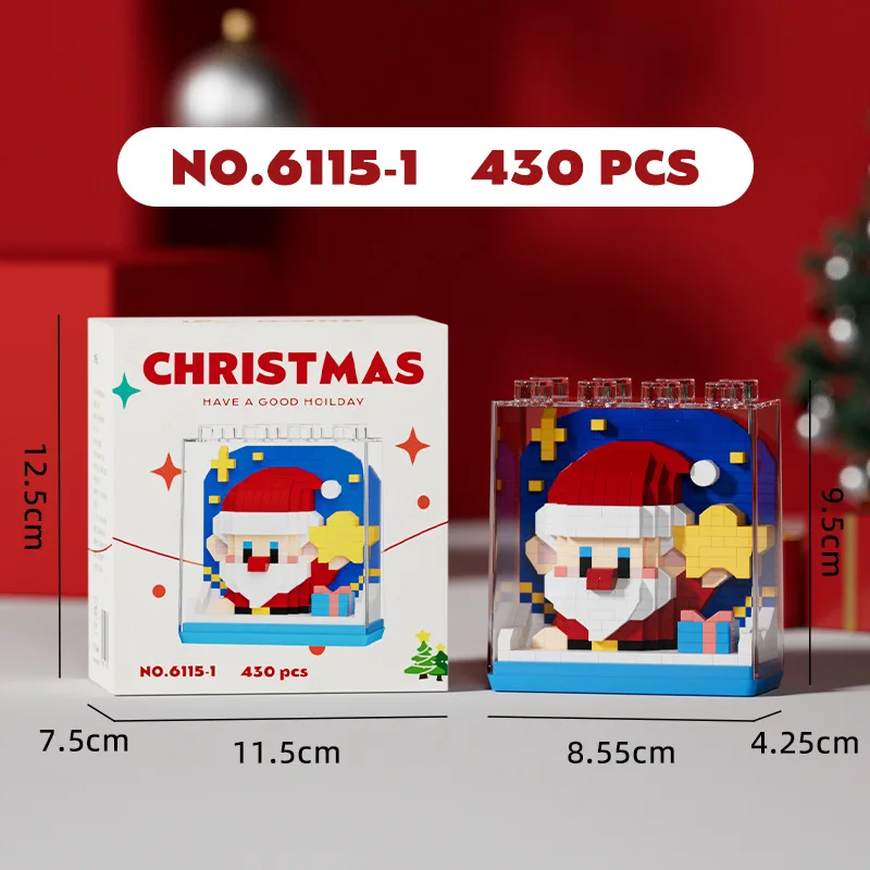Weihnachten Schnee Dorf Blöcke Mini Bausteine Kreative Konstruktion Lernspielzeug für Kinder 10 bis 12 Jahre alte Mädchen Geschenke