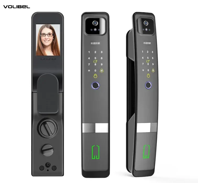 

Face Recognition Smart Door Lock Household Anti-Theft Door Automatic Fingerprint Lock Entry Door Password Lock with Peep