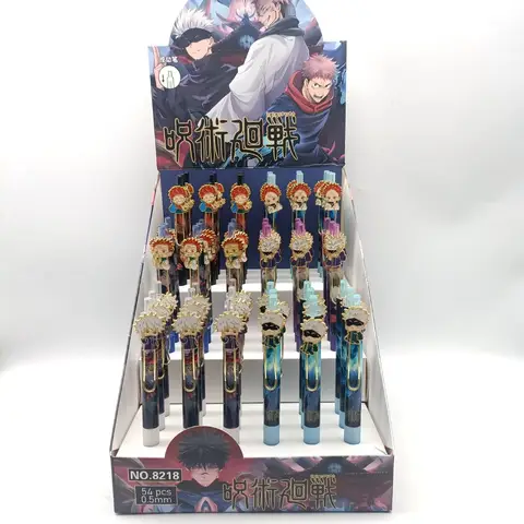 6 stycken nya anime gelpennor söta 0,5 mm svarta bläckpennor för barn som lär sig brevpapper belöning barnens daggåva 10 best sales penna penna evangelion - №5