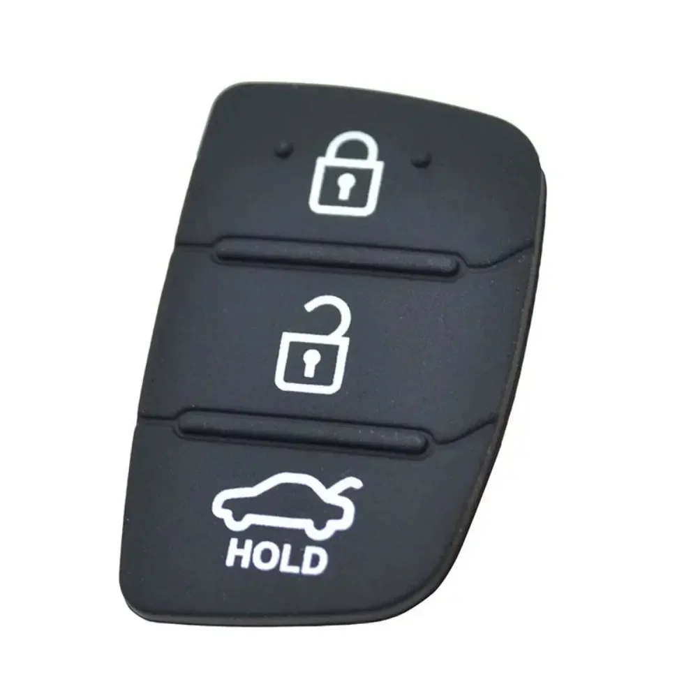 3-Button Key Shell Rubber Pad Insert for Hyundai I20 I40 Tucson Elantra Santa Fe Solaris IX35 IX45 Remote