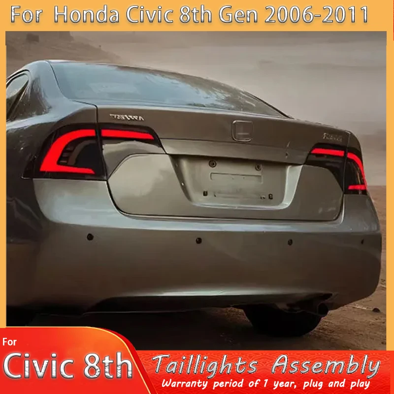

New LED Tail Lamp Upgrade Modified For Honda Civic 8th Taillight 2006-2011 Dynamic Signal Tail Lamp Auto Accessories