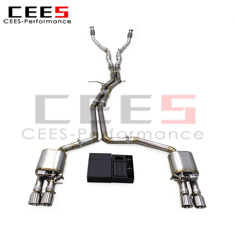 cees Exhaust Pipes for Audi S4/S5 B8 3.0T 2013-2019 High Performance Catback Exhaust Vacuum Valve Muffler Modified Sounds