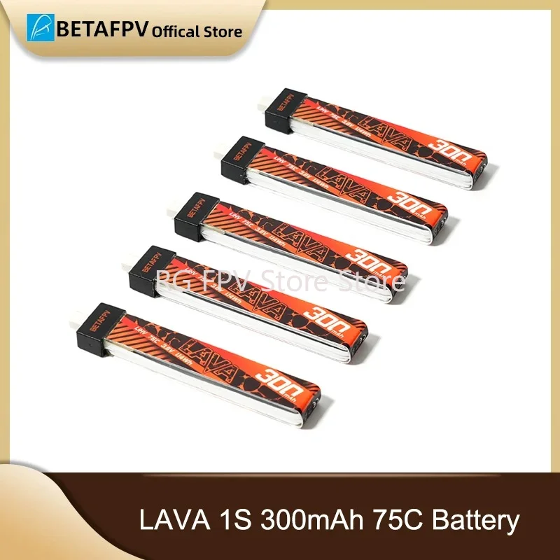 

(5 шт.) BETAFPV LAVA 1S 300mAh 75C аккумулятор