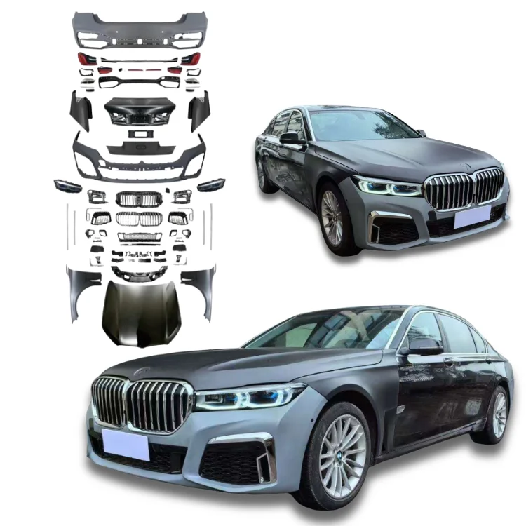Body Kit for  7 Series F01/F02 2009-2015 Upgrade to G12 M760 2025 No Cutting Front Rear Bumper Headlights Taillights Fenders