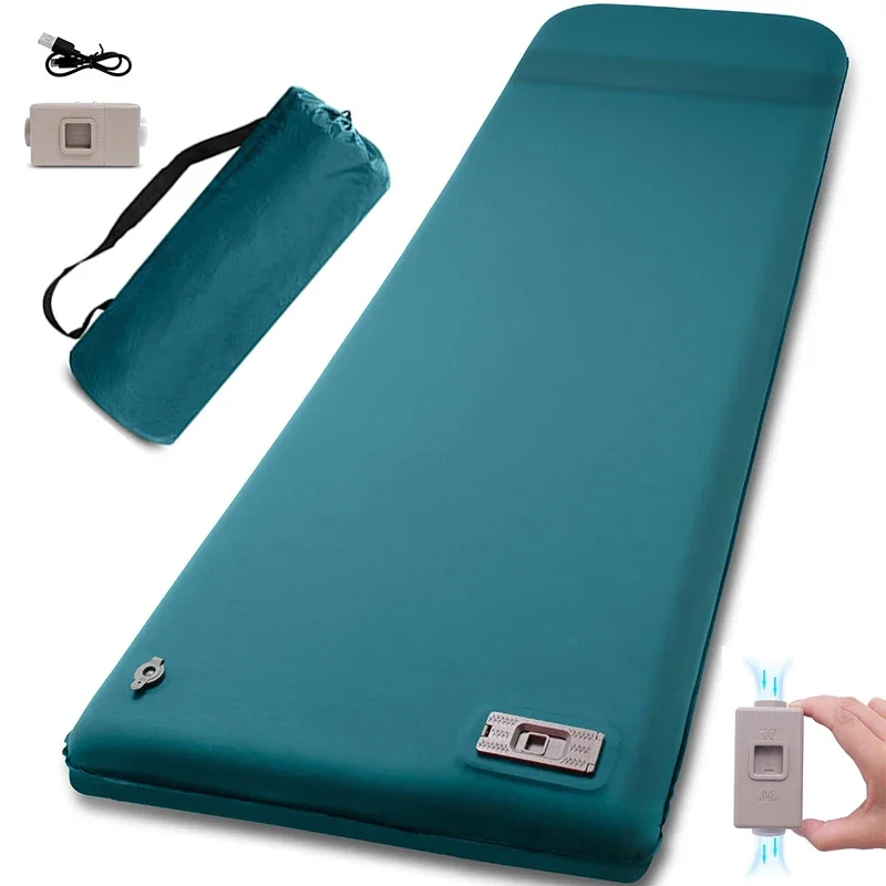 2024 New Arrival Custom Logo Custom Package outdoor portable lightweight self inflating electric camping mattress camping mat