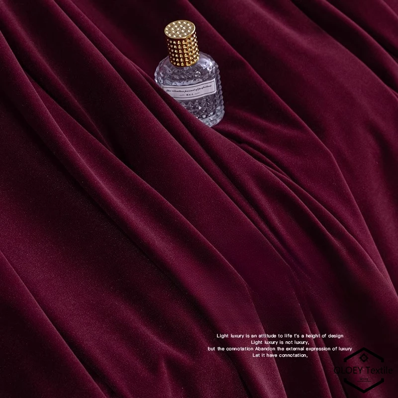 Luxury Wine Red Velvet Curtain - đánh giá và giá Home Office Buy