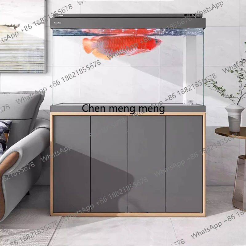 

Luxury Modern Aquarium Accent Minimalist Design Large Fish Tanks Aquarium Entrance Hall Creative Home Furniture El Acuario