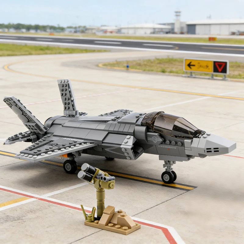 F35 LightningII Building Blocks Toys 646pcs US Air Force Fighter Jet Building Sets Educational Toys Gifts for Kids and Adults