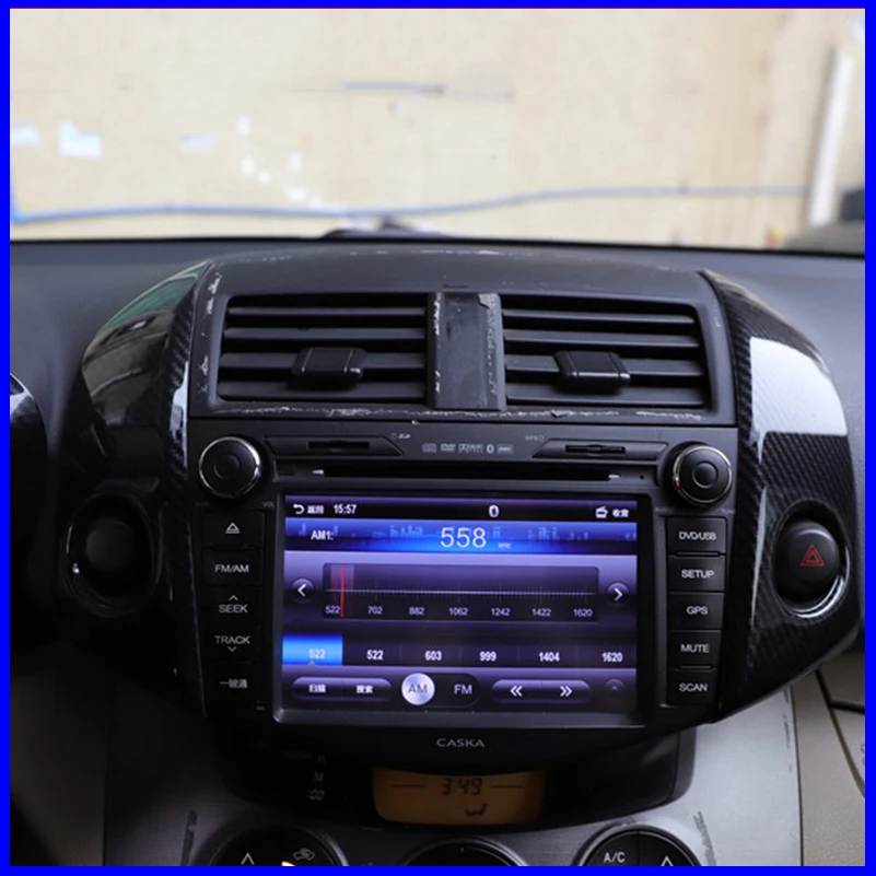 

For Toyota RAV4 2006-2012 LHD Gear Panel AC Control Moulding Cover Sticker Trim Decoration Car Styling Auto Accessories Parts