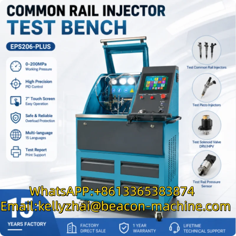 2400 Bar High Pressure Common Rail Test BenchAutomaticDiesel Fuel Injector TesterwithSolenoid Valve Testing System