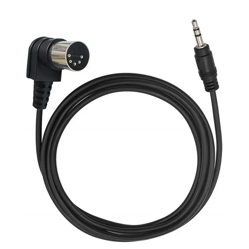 0.5m 1.5m 3m Audio Line 90 Degree Right Angle Din 5 Pin Din MIDI Male Plug To 3.5mm Male Stereo Jack Audio Extension Cable