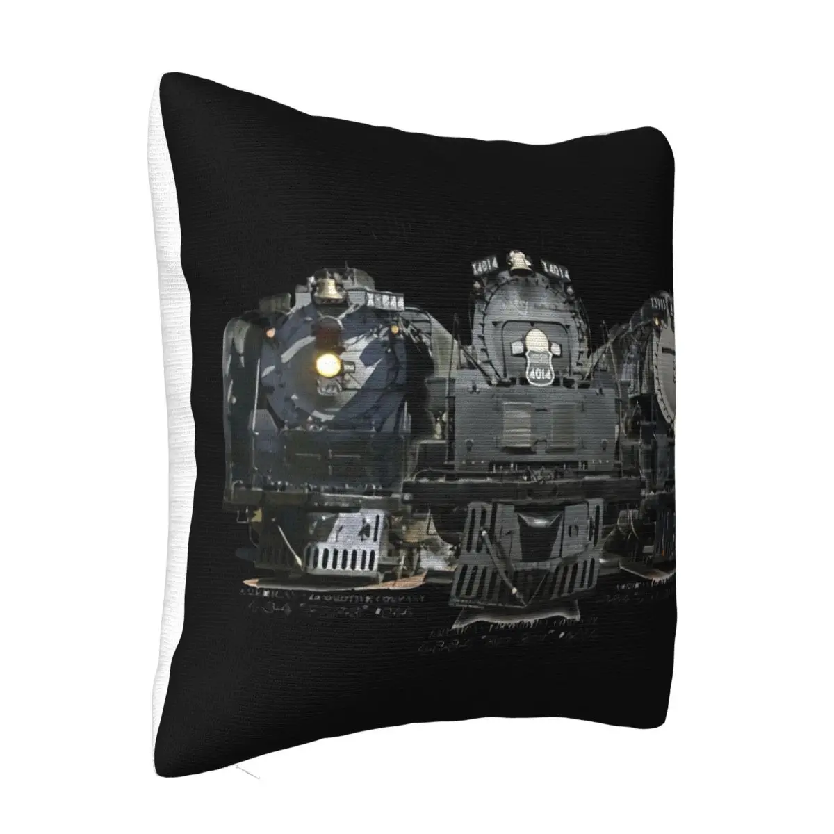 Union Pacific Big Steam Big Boy 4014 3985 And 844 Train S Graphic Letter Youth Street Style Party Pillow Case