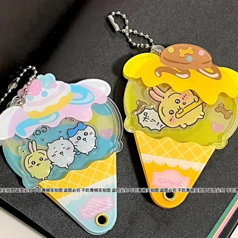 Kawali Sanrio Chiikawas Cinnamoroll Pompompurin Pendant Keychain Ice Cream Styling Bag Decoration Accessories Cute Girls Toys