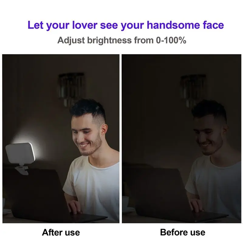 A93P LED Photography Fill Light Notebook Fill Light Mobile Phone Selfie Light Tablet Computer Fill Light Live Video Light