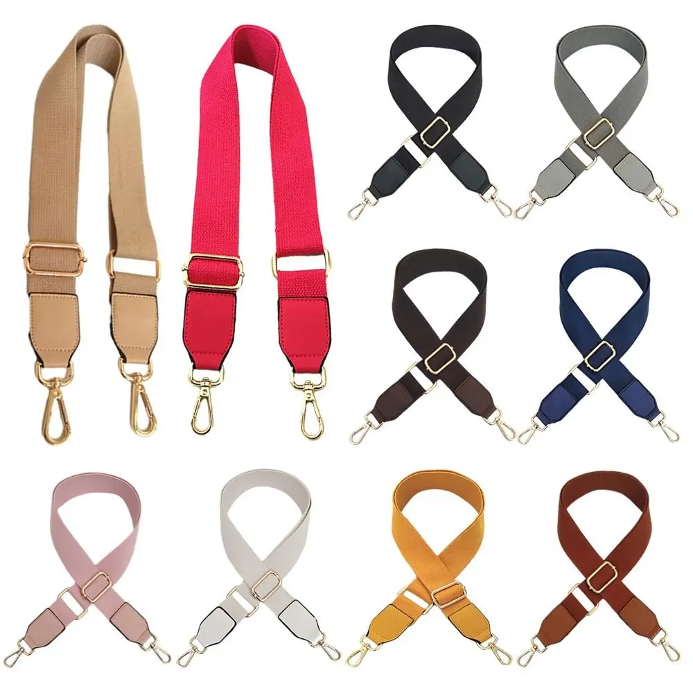 Fashion Wide Bag Strap Replacement Adjustable Handbag Belt Canvas Solid Color Shoulder Bag Strap