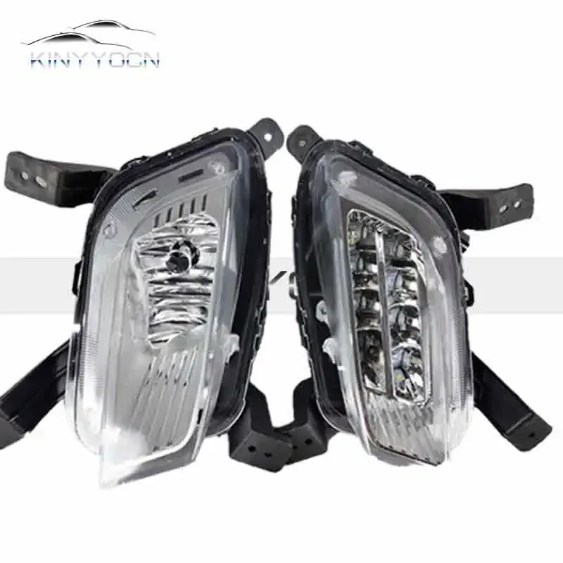 For Geely Boyue Atlas 2016 17 Front Bumper LED Fog Light Foglight Fog Lamp Foglamp DRL Day Running Lamp Headlight