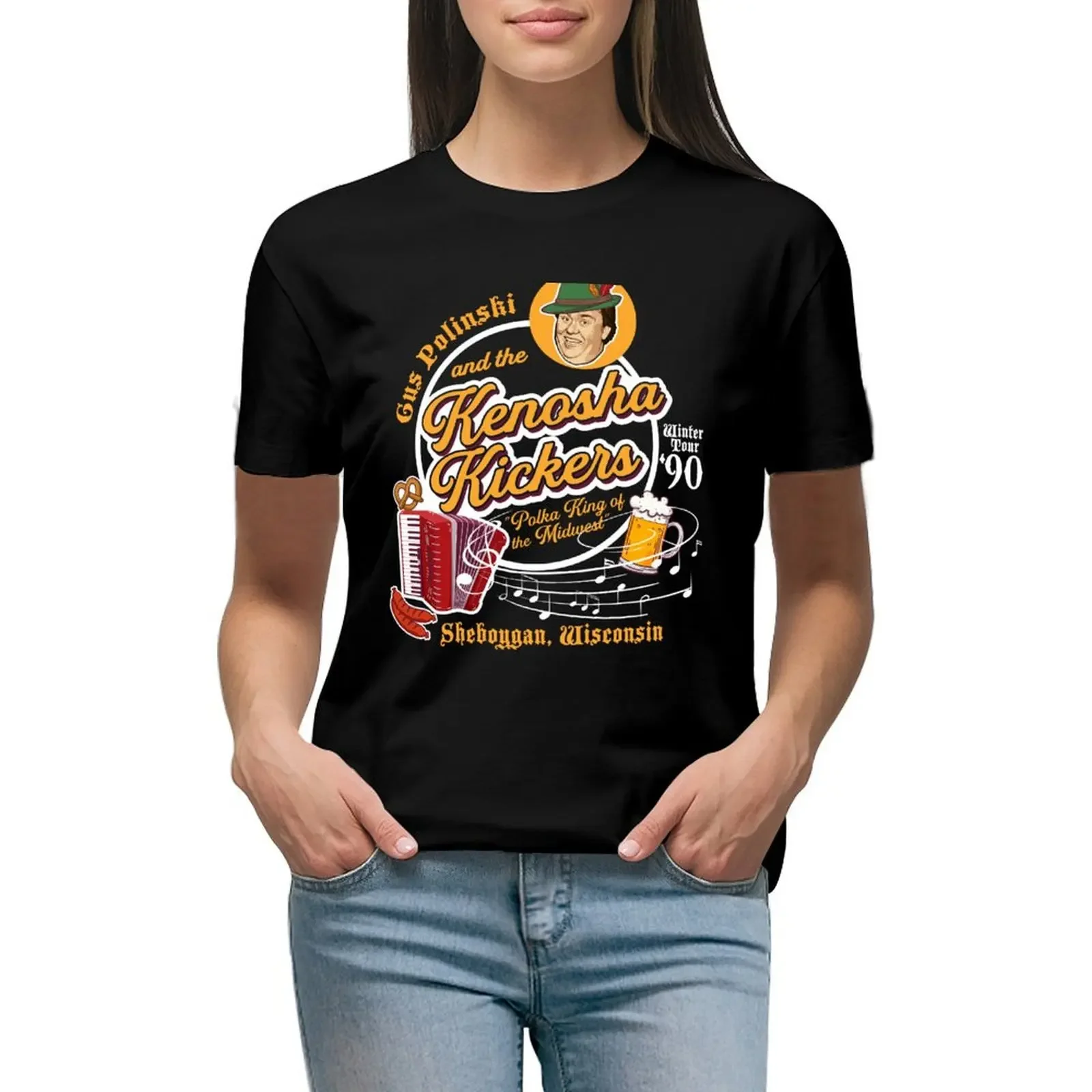 Gus Polinski and the Kenosha Kickers T-Shirt hippie clothes Aesthetic clothing vintage clothes tops Women tops