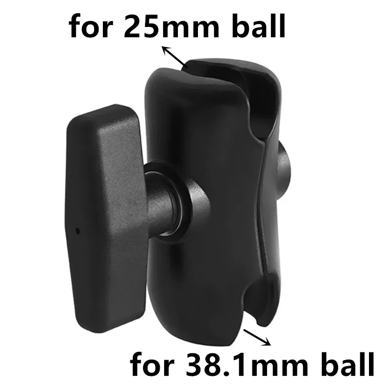 1.5 inch to 1 inch Ball Head Mount Double Socket Arm Connecting Rod Industrial Tablet Mount Holder for RAM 25mm 38mm Ball