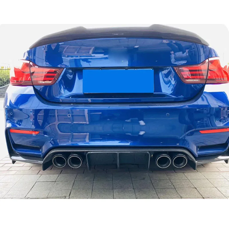 For BMW M3 F80 F82 M4 2014-2020 Car Rear Bumper Lip Parts Spoiler Diffuser Body Kits Guard Protector Cover Accessories Tuning