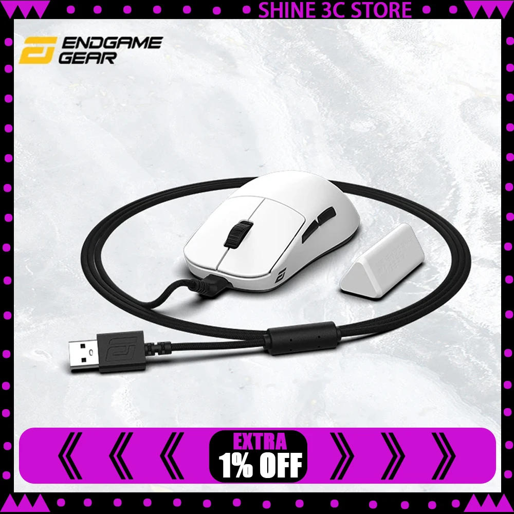 

Endgame Gear OP1w 4K Mouse Dual Mode Wireless Mouse Paw3395 4000Hz Polling Rate Lightweight Gaming Mice PC Accessories